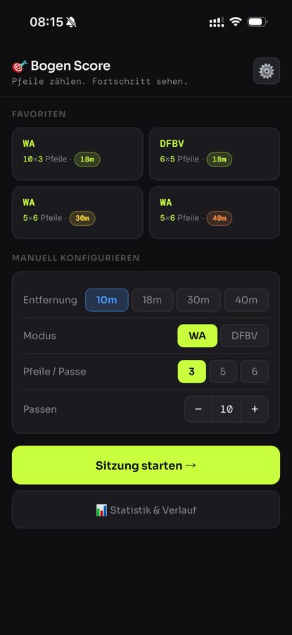 Screenshot BogenScore