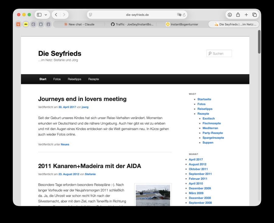 Vorschau von die-seyfrieds.de